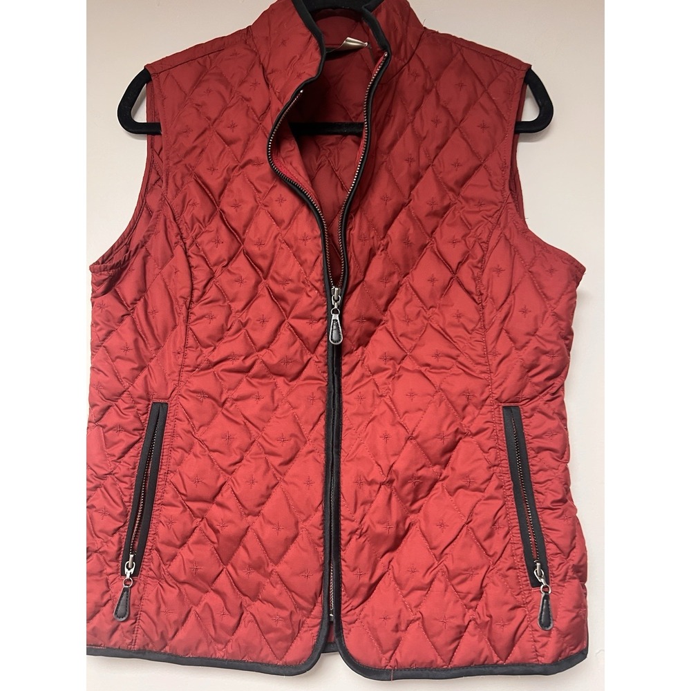 Eddie Bauer Woman Red Vest Size M hiking outdoor